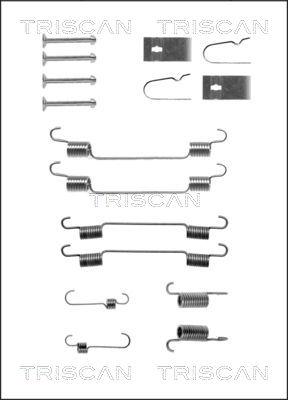 Triscan 8105 102575 - Piederumu komplekts, Bremžu loki www.autospares.lv