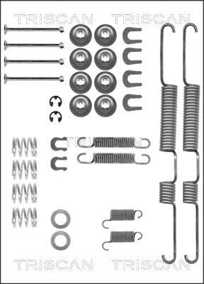 Triscan 8105 102571 - Piederumu komplekts, Bremžu loki www.autospares.lv