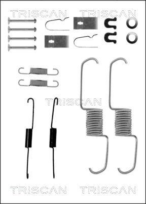 Triscan 8105 102577 - Piederumu komplekts, Bremžu loki autospares.lv