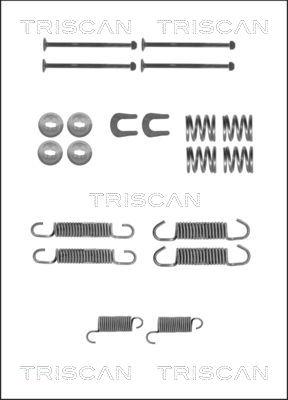 Triscan 8105 102606 - Piederumu komplekts, Bremžu loki www.autospares.lv