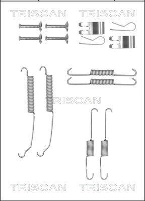 Triscan 8105 102611 - Piederumu komplekts, Bremžu loki www.autospares.lv