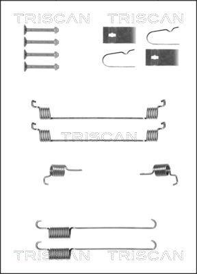 Triscan 8105 102617 - Piederumu komplekts, Bremžu loki www.autospares.lv