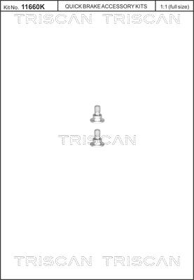 Triscan 8105 116001 - Screw Set, brake disc www.autospares.lv