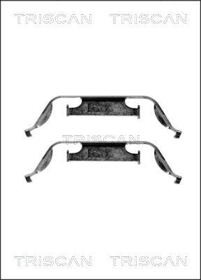 Triscan 8105 111613 - Piederumu komplekts, Disku bremžu uzlikas www.autospares.lv