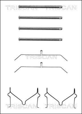 Triscan 8105 131598 - Piederumu komplekts, Disku bremžu uzlikas www.autospares.lv