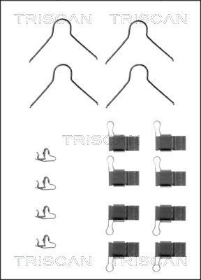 Triscan 8105 131597 - Piederumu komplekts, Disku bremžu uzlikas www.autospares.lv