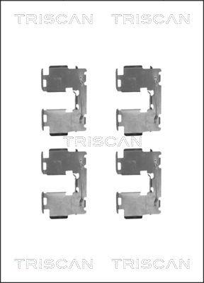 Triscan 8105 131644 - Piederumu komplekts, Disku bremžu uzlikas www.autospares.lv