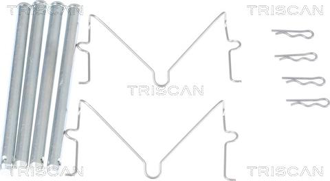 Triscan 8105 131648 - Piederumu komplekts, Disku bremžu uzlikas www.autospares.lv