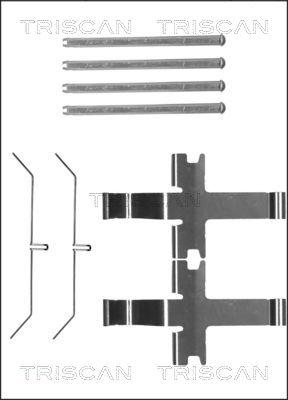 Triscan 8105 131647 - Piederumu komplekts, Disku bremžu uzlikas www.autospares.lv