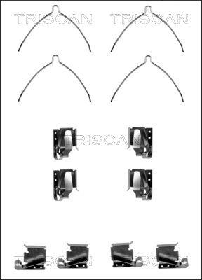 Triscan 8105 131619 - Accessory Kit for disc brake Pads www.autospares.lv