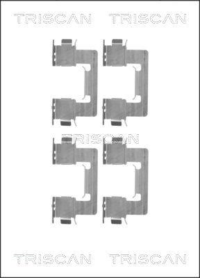 Triscan 8105 131634 - Piederumu komplekts, Disku bremžu uzlikas autospares.lv