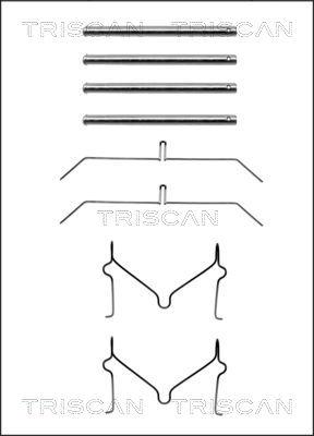 Triscan 8105 131621 - Piederumu komplekts, Disku bremžu uzlikas www.autospares.lv