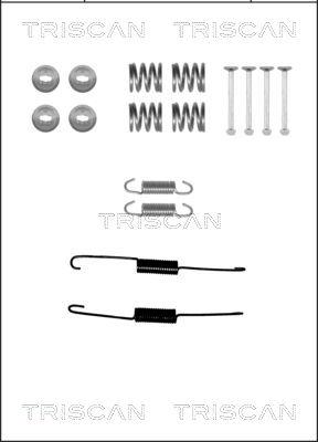 Triscan 8105 132592 - Piederumu komplekts, Bremžu loki autospares.lv