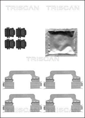 Triscan 8105 171602 - Piederumu komplekts, Disku bremžu uzlikas www.autospares.lv