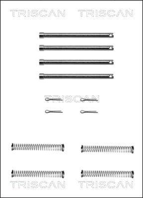 Triscan 8105 171003 - Piederumu komplekts, Disku bremžu uzlikas www.autospares.lv