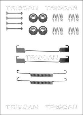 Triscan 8105 172465 - Piederumu komplekts, Bremžu loki autospares.lv