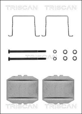 Triscan 8105 381506 - Piederumu komplekts, Disku bremžu uzlikas www.autospares.lv