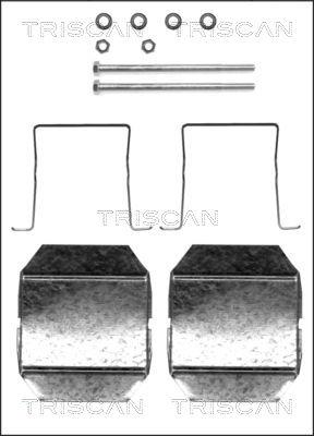 Triscan 8105 381611 - Piederumu komplekts, Disku bremžu uzlikas www.autospares.lv