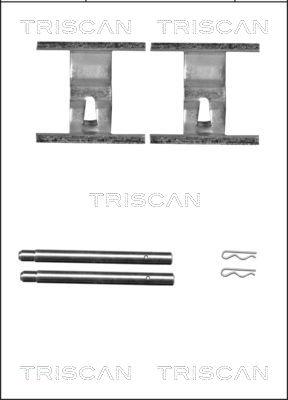 Triscan 8105 291605 - Piederumu komplekts, Disku bremžu uzlikas www.autospares.lv