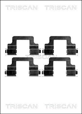 Triscan 8105 291606 - Accessory Kit for disc brake Pads www.autospares.lv