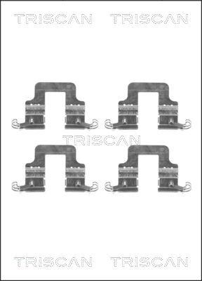 Triscan 8105 291613 - Piederumu komplekts, Disku bremžu uzlikas www.autospares.lv