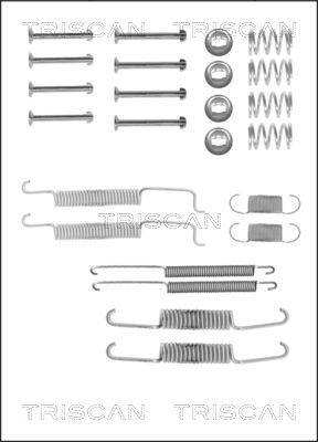 Triscan 8105 292421 - Piederumu komplekts, Bremžu loki www.autospares.lv