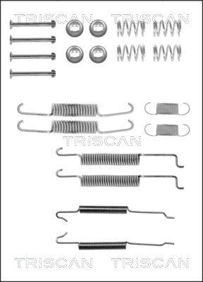 Triscan 8105 292547 - Piederumu komplekts, Bremžu loki autospares.lv