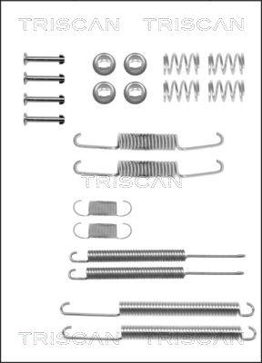 Triscan 8105 292217 - Piederumu komplekts, Bremžu loki www.autospares.lv