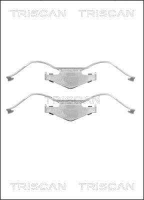 Triscan 8105 241605 - Piederumu komplekts, Disku bremžu uzlikas www.autospares.lv