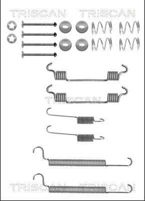 Triscan 8105 242569 - Piederumu komplekts, Bremžu loki autospares.lv