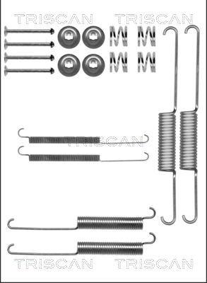 Triscan 8105 242566 - Piederumu komplekts, Bremžu loki www.autospares.lv