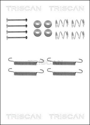 Triscan 8105 242570 - Piederumu komplekts, Stāvbremzes mehānisma bremžu loks www.autospares.lv