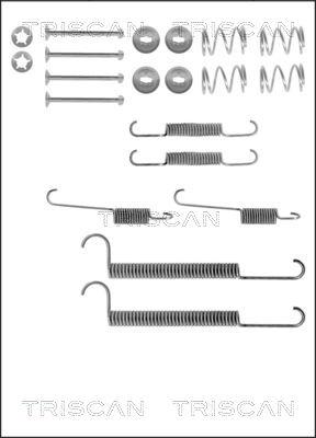 Triscan 8105 242184 - Piederumu komplekts, Bremžu loki www.autospares.lv