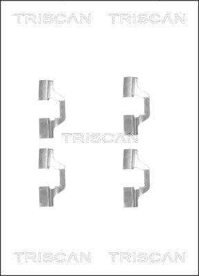 Triscan 8105 251598 - Piederumu komplekts, Disku bremžu uzlikas www.autospares.lv