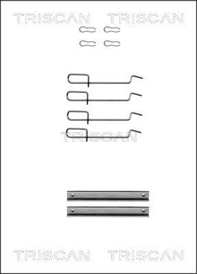 Triscan 8105 251593 - Piederumu komplekts, Disku bremžu uzlikas www.autospares.lv