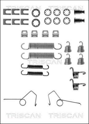 Triscan 8105 252568 - Piederumu komplekts, Bremžu loki www.autospares.lv