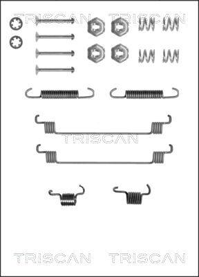 Triscan 8105 252519 - Piederumu komplekts, Bremžu loki www.autospares.lv