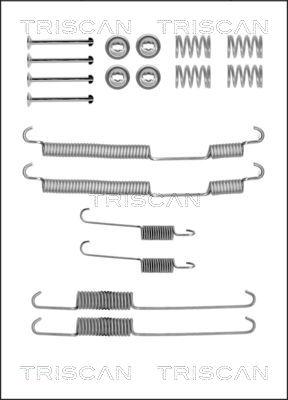 Triscan 8105 252570 - Piederumu komplekts, Bremžu loki www.autospares.lv