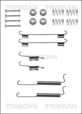 Triscan 8105 212001 - Piederumu komplekts, Bremžu loki www.autospares.lv