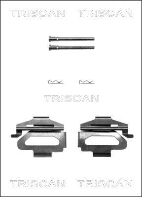 Triscan 8105 281593 - Piederumu komplekts, Disku bremžu uzlikas www.autospares.lv