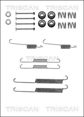 Triscan 8105 282568 - Piederumu komplekts, Bremžu loki www.autospares.lv