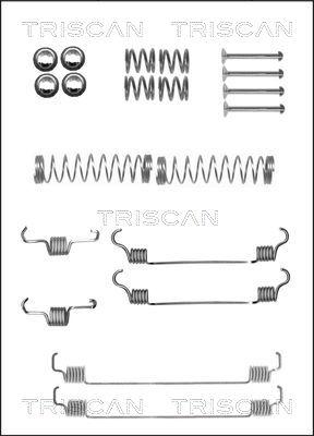 Triscan 8105 282570 - Piederumu komplekts, Bremžu loki www.autospares.lv