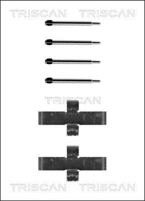 Triscan 8105 231445 - Piederumu komplekts, Disku bremžu uzlikas www.autospares.lv