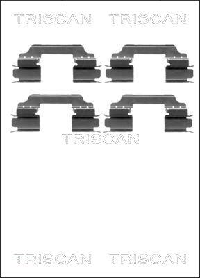 Triscan 8105 231596 - Piederumu komplekts, Disku bremžu uzlikas www.autospares.lv