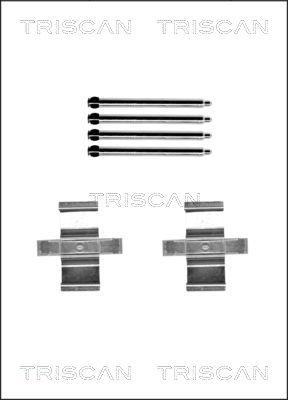 Triscan 8105 231607 - Piederumu komplekts, Disku bremžu uzlikas www.autospares.lv