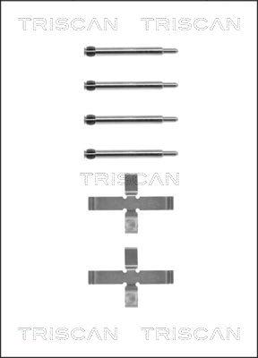 Triscan 8105 271444 - Piederumu komplekts, Disku bremžu uzlikas autospares.lv