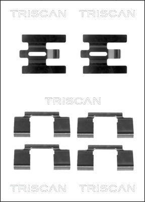 Triscan 8105 271603 - Piederumu komplekts, Disku bremžu uzlikas www.autospares.lv