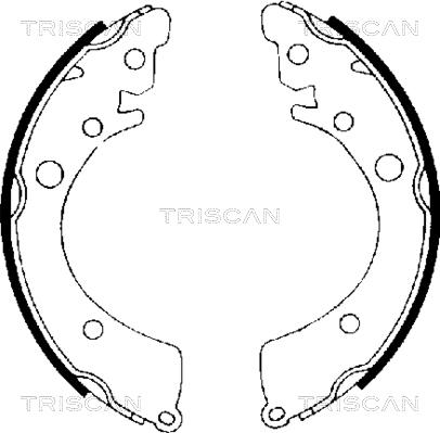 Triscan 8100 40402 - Bremžu loku komplekts autospares.lv