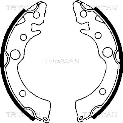 Triscan 8100 40418 - Bremžu loku komplekts autospares.lv