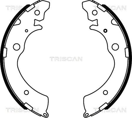 Triscan 8100 40508 - Комплект тормозных колодок, барабанные www.autospares.lv